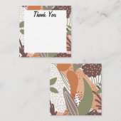 Das abstrakte, farbenfrohe exotische nahtlose Must Begleitkarte (Vorne/Hinten)