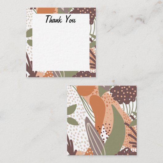 Das abstrakte, farbenfrohe exotische nahtlose Must Begleitkarte (Vorne/Hinten)