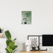 Das Abstrakte Fraktal der Träume Poster (Heimbüro)