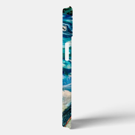 Das abstrakte Gemälde von Eis und Fisch Case-Mate iPhone Hülle (Rückseite / Rechts)