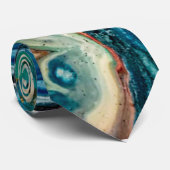 Das abstrakte Gemälde von Eis und Fisch Krawatte (Gerollt)