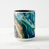 Das abstrakte Gemälde von Eis und Fisch Tasse (Zentrum)