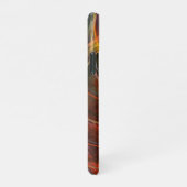 Das Abstrakte Kunstglühen des Kreises durchbrechen iPhone Hülle (Rechte Seite)