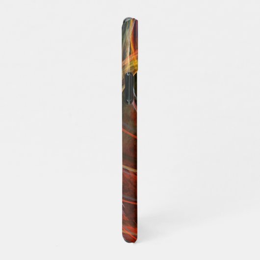 Das Abstrakte Kunstglühen des Kreises durchbrechen iPhone Hülle (Rechte Seite)