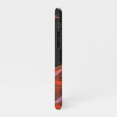 Das Abstrakte Kunstglühen des Kreises durchbrechen iPhone Hülle (Linke Seite)