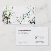 Das abstrakte L Teich-Unkraut-Geschäfts-Karte der Visitenkarte (Vorne/Hinten)