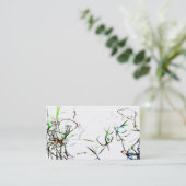 Das abstrakte L Teich-Unkraut-Geschäfts-Karte der Visitenkarte (Stehend Vorderseite)