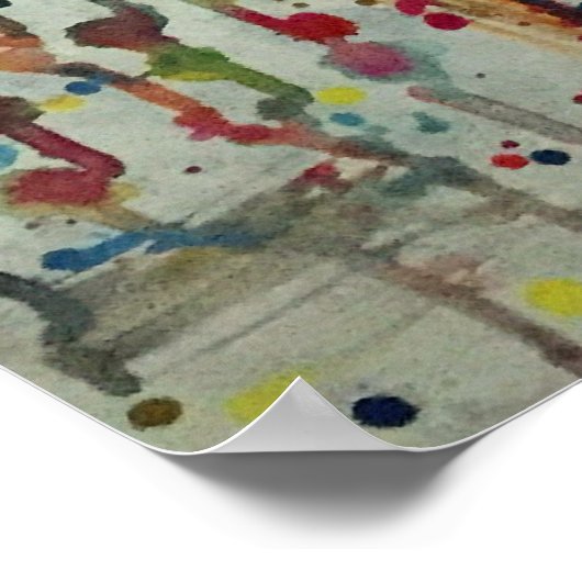 Das Abstrakte Poster zur Eroberung der Chaos-Liebe (Ecke)