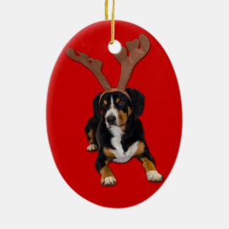 Das Abstreifenren - Entlebucher WeihnachtsLiebe Keramikornament