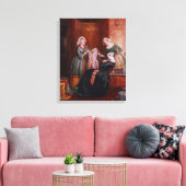 Das Abwerfen ihres Unkrauts Leinwanddruck (Insitu (Wohnzimmer))