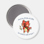 Das Abzeichen der Meinungsfreiheit Magnet (Vorderseite/Rückseite)