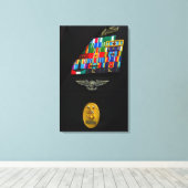 Das Abzeichen des Befehlshabers Leinwanddruck (Insitu (Holzboden))