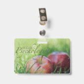 Das Abzeichen des Name-Schulpsychologen Ausweis (Rückseite mit Clip)