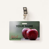 Das Abzeichen des Name-Schulpsychologen Ausweis (Vorderseite mit Klammer)