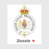 Das Abzeichen des Niger-Küstenschutzgebietes Aufkleber (Blatt)