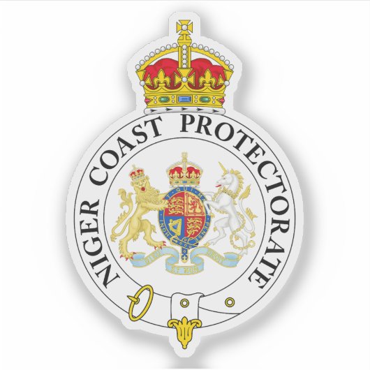 Das Abzeichen des Niger-Küstenschutzgebietes Aufkleber (Vorderseite)