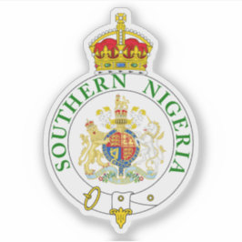 Das Abzeichen des südnigerianischen Protektorats Aufkleber