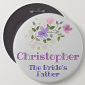 Das Abzeichen des Vaters der Braut Button (Vorne & Hinten)