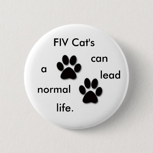 Das Abzeichen FIV Katze Button (Vorderseite)