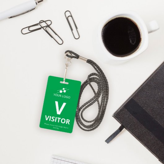 Das Abzeichen für den Besuch von Logos in der grün Ausweis