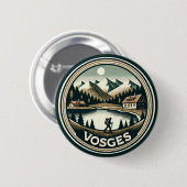 Das Abzeichen Vogesen-Frankreich Button (Vorne & Hinten)
