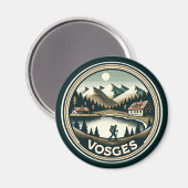 Das Abzeichen Vogesen-Frankreich Magnet (Vorderseite/Rückseite)