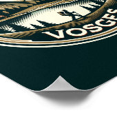 Das Abzeichen Vogesen-Frankreich Poster (Ecke)