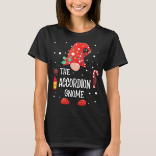 Das Accordion Gnome Matching Family Weihnachtsgnom T-Shirt