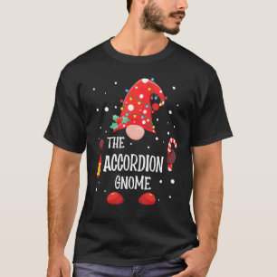 Das Accordion Gnome Matching Family Weihnachtsgnom T-Shirt