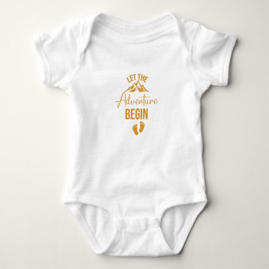 Das Adventure Begin Baby Geschenk, Adventure Baby Baby Strampler (Vorderseite)