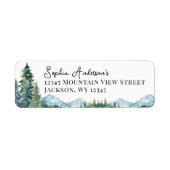 Das Adventure Begin Baby Shower Mailing Label gela (Vorne)