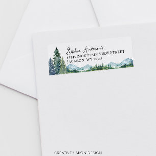 Das Adventure Begin Baby Shower Mailing Label gela