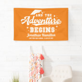 Das Adventure fängt Orange Grad Party Banner an (Insitu)