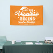Das Adventure fängt Orange Grad Party Banner an (Messeveranstaltung)