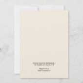 Das Adventure Passport Boarding Pass Brautparty Einladung (Rückseite)