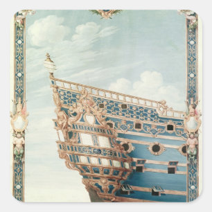 Das Aftercastle "Le Soleil Royal" Quadratischer Aufkleber