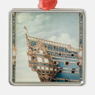 Das Aftercastle von 'Le Soleil Royal' Silbernes Ornament