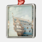 Das Aftercastle von 'Le Soleil Royal' Silbernes Ornament (Links)