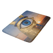 Das Ägyptische Auge´3 Badematte (Schrägansicht)