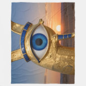 Das Ägyptische Auge´3 Fleecedecke (Vorderseite)
