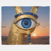 Das Ägyptische Auge´3 Fleecedecke (Vorderseite (Horizontal))