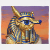 Das Ägyptische Auge´5 Fleecedecke (Vorderseite (Horizontal))