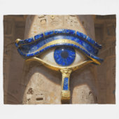Das Ägyptische Auge´6 Fleecedecke (Vorderseite (Horizontal))