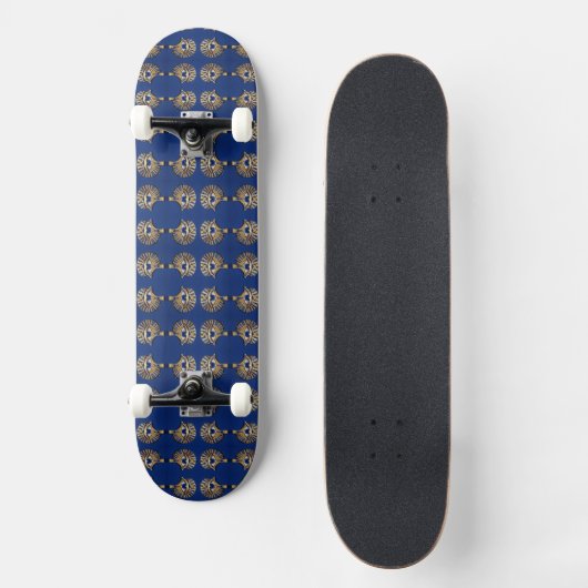 Das Ägyptische Auge´8 Skateboard (Vorderseite)