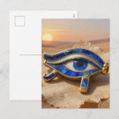 Das Ägyptische Auge´9 Feiertagspostkarte (Vorne/Hinten)