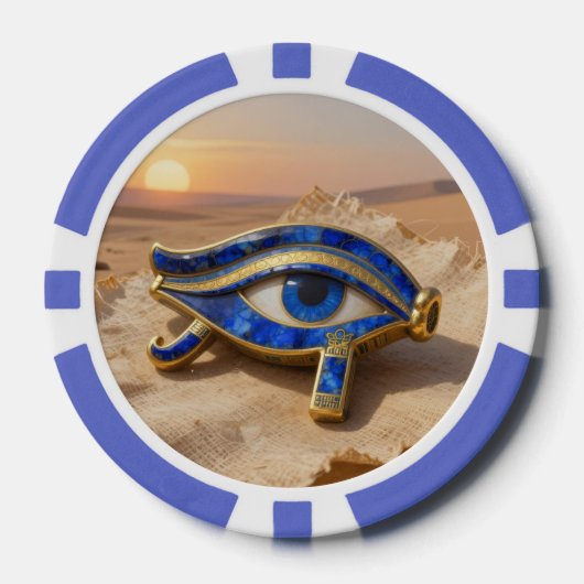Das Ägyptische Auge´9 Pokerchips (Vorderseite)
