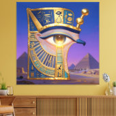 Das Ägyptische Auge  Leinwanddruck (Insitu (Wohnzimmer))