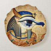 Das Ägyptische Auge Rundes Kissen (Rückseite)