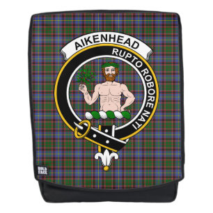 Das Aikenhead Clan Crest Tartan Plaid Rucksack