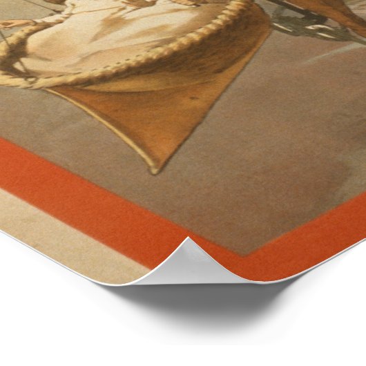 Das AIR SHIP Musical Comedy VAUDEVILLE Poster (Ecke)